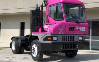 Kalmar supports Breast Cancer Awareness Month with unique terminal tractor auction
